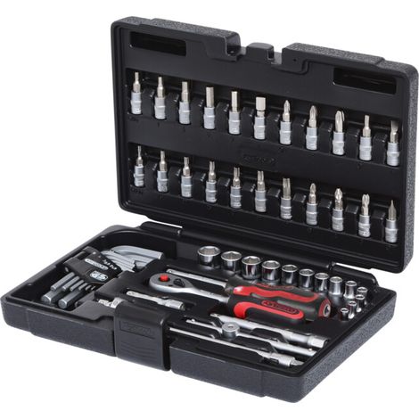 KS TOOLS Jeu de clés à douilles 1/4" 51 pces - 911.0651 (1/2)