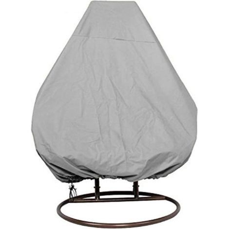 Jardin Rotin Osier Fauteuil Suspendu Imperméable Housse Meuble - Housse de Protection pour éufs Chaise - Couverture en 210D Oxford Polyester PVC Revétement (1/5)