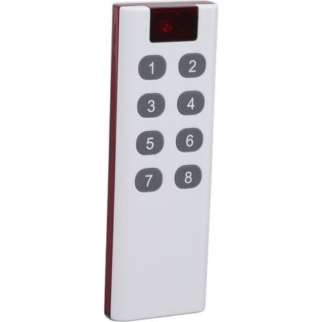 Universelle, drahtlose 433-MHz-Digitalfernbedienung mit Lerncode, Hochleistungssender, 1000 m Reichweite und 8 Tasten (1/5)