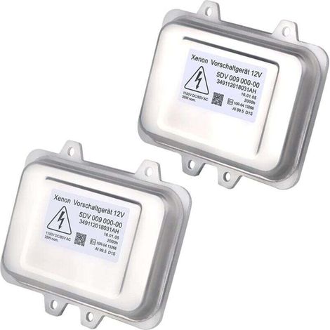 Centralina di ricambio per fari allo xenon HID per 5DV 009 000-00 5DV009000 Compatibile con Cadillac Escalade BMW E60 Town & Country Serie 5 Jaguar Volkswagen Lincoln Chrysler (set da 2)