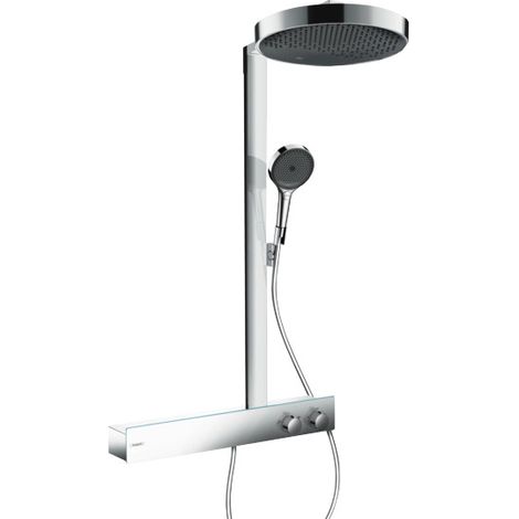 Colonna doccia termostatica Rainfinity 360 Showerpipe di ricambio promozionale a velocità singola 600CN con rubinetto da 60 cm cromato 26224007 (1/4)