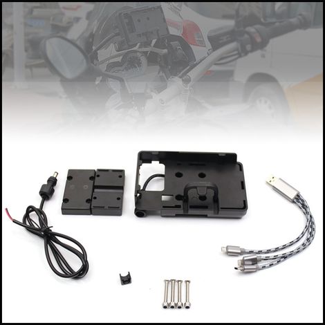 Mobile phone holder compatible with BMW R1200GS, Swift ADV/S1000XR/RS/F700GS/800GS models.