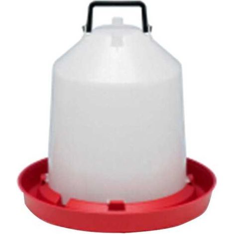 Bebedero para pollos de plástico con asa L 10