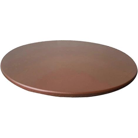 Runde Tischdecke aus Polyester mit elastischem Rand, wasserdicht, 70-85 cm Durchmesser, mit Rückseite, für Küche, Restaurant und Catering.-coffee (1/5)