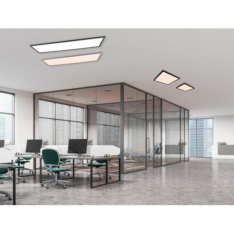 Lámpara de techo LED empotrable moderna, color negro gamma, RL R62861232 (1/4)