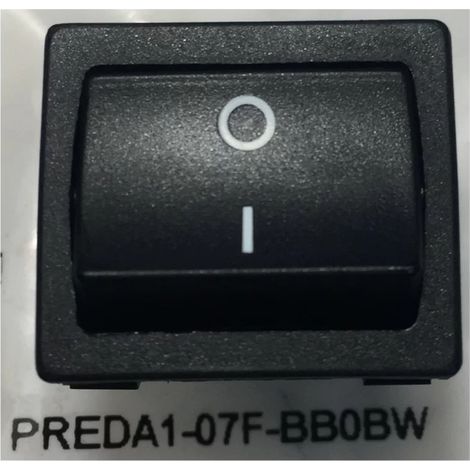 Amp 1634200-2 Interrupteur à bascule ON/OFF - PREDA1-07F-BB0BW - noir