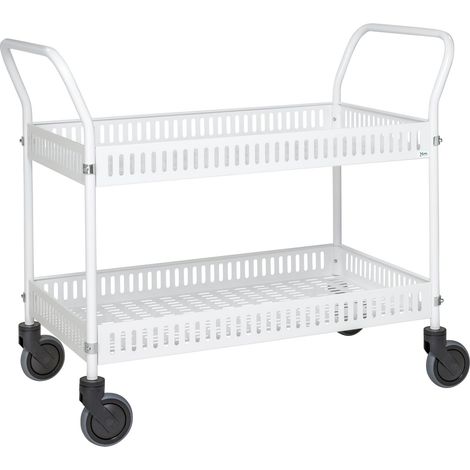 Carrello da tavolo con sponda laterale bianco KM4200 Kongamek