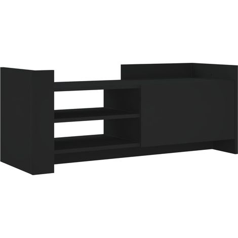 Maison Exclusive - TV-Schrank Schwarz 100x35x40 cm Holzwerkstoff