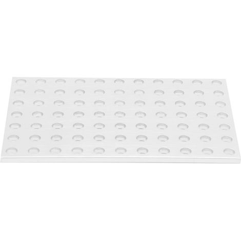 Plaque Grille En Aluminium - Panneau Mural Maille 7x11 Trous - Composant Structurel Industriel - Lot De 1 (1/5)
