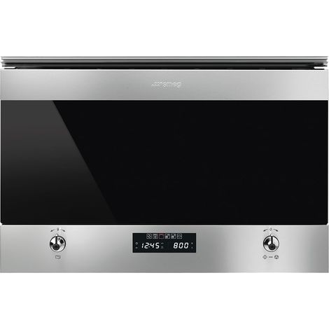 Smeg Classica Microonde MP322X1 Acciaio Inox. Posizionamento dell'apparecchio: Over the range, Tipo di prodotto: Microonde con grill, Capacità interna: 22 L, Potenza Microonde: 850 W, Display incor... (1/5)