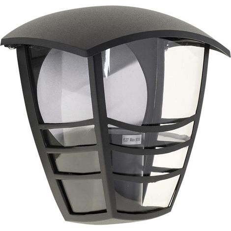 Aplique TERVA IP44 1xE27 L.19xAn.13,5xAl.19,5cm Antracita (1/2)