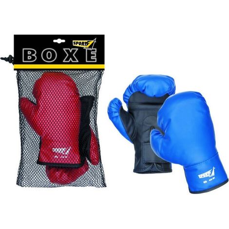 Guantoni Boxe Junior 6 Oz 8 Oz in PU per Bambini con Sacchetto Rete