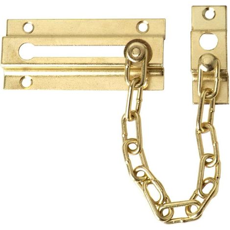 Cadena Seguridad Puerta Latonada (Blister 1 Pieza)