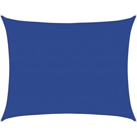 vidaXL Sunshade Sail 160 g/m² Rectangular Blue 6x8 m HDPE
