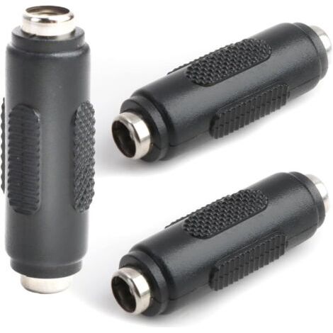 3 PCS DC Connecteur d'alimentation Femelle à Femelle de 5.5x2.1MM - pour CCTV et Équipements Électroniques, Facile à Installer, Matériaux Durables, Connexion Stable (1/4)