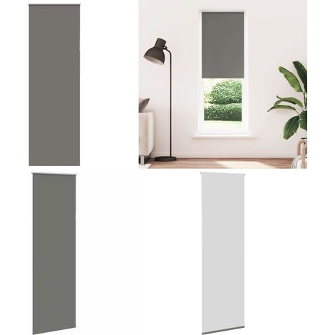 vidaXL Verdunkelungsrollo Grau 65x210 cm Stoffbreite 60,7 cm Polyester (1/5)