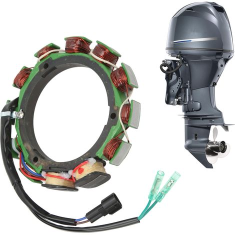 Der Anlasserstator 688-85510-01 für Außenbordmotoren ist kompatibel mit Yamaha 2-Takt-Außenbordmotoren mit 75, 85 und 90 PS. (1/5)