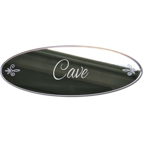 MIROIR PLAQUE DE PORTE CAVE SHABBY (PLEXIMIROIR029) (1/5)