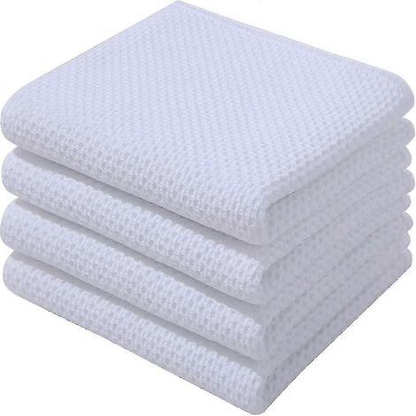 Lot de 6 torchons en éponge 100 % coton de qualité supérieure (34 x 73 cm), ultra-absorbants et munis d'une boucle de suspension. (1/5)