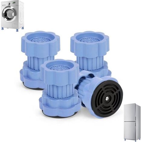 4-Piece Set - Washing Machine Anti-vibration Pad - Washing Machine Raising Pad - Washing Machine Anti-slip Pad - Refrigerator Moisture-proof Feet - Adjustable Stand - Dryer Level Stand - Suitable for (1/5)