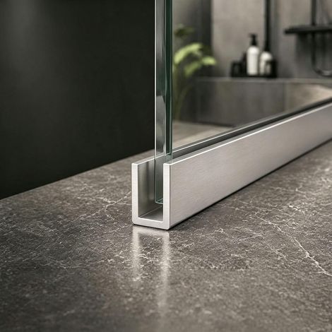 Profilé en U profond aluminium de 99 cm (39 pouces) long, fente (1/5)