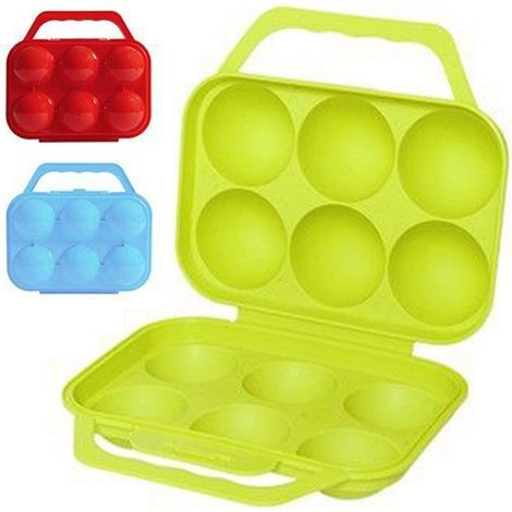 TrAdE Shop Traesio - Portauovo Porta Uovo 6 Posti Con Divisorio Per Uova In Plastica Contenitore -