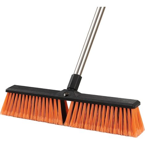 Balai Brosse Exterieur pour Terrasse, Manche Télescopique 163cm 45cm Brosse de Jardin, Balai Gazon Synthetique d'Extérieur pour Le Balayage des Sols, Cours, Terrasses, Garage et Trottoirs (1/5)