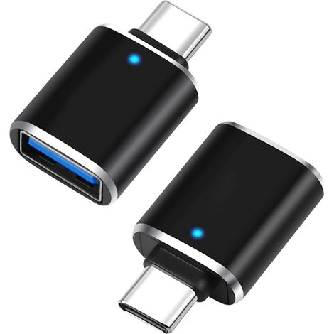 Adaptateur USB-C vers USB OTG 3.0 - Adaptateur USB Type-C mâle vers USB-A femelle, synchronisation rapide, compatible avec Google Pixel/Chromebook, M (1/5)