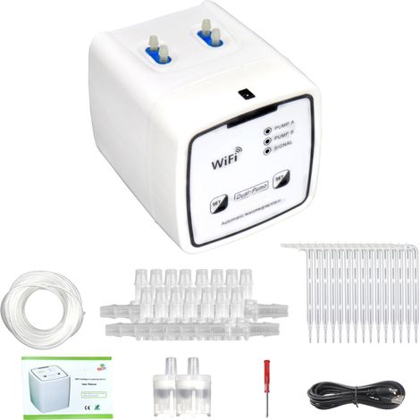 Arrosage Wi-Fi double pompe – goutte-à-goutte programmable, appli, jardin/plantes/terrasse (1/5)