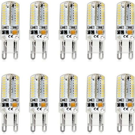 (Blanc Chaud)Ampoule LED G9 3W équivalent 25W Blanc Chaud 320LM AC220V - 10x (1/4)