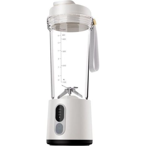 Extracteur - Portable Rechargeable - Pour Jus Et Smoothies Maison Et Bureau - Capacité 450 ml - Blanc (1/5)