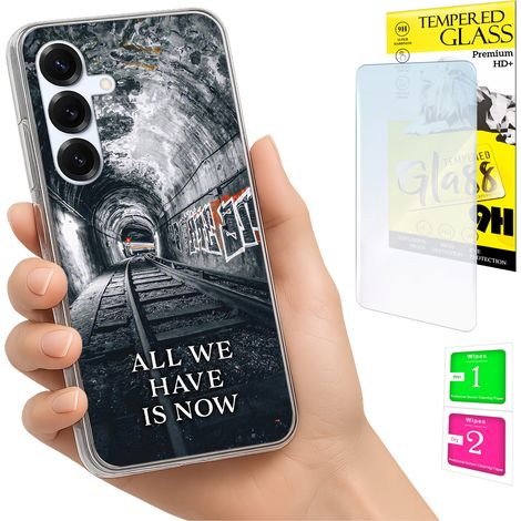 Custodia per Samsung Galaxy S25 FE, cover fotografica, cover posteriore + vetro 9H (1/5)