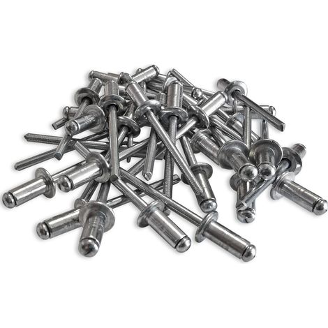 500 RIVETTI IN ALLUMINIO TESTA STANDARD 4,8 X 10 GAMBO IN ACCIAIO