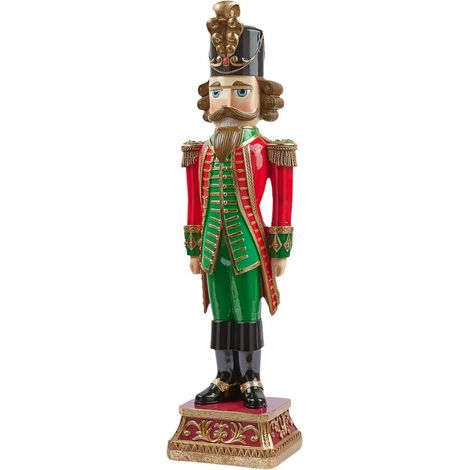 Soldatino schiaccianoci con calendario in resina decorazione natalizia, h 66 cm -Grande (1/3)