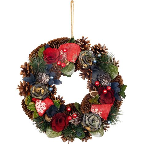 Kranz MagicHome Weihnachten, rot, 30 cm (1/3)