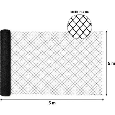 Filet de volière maille 15 mm – 5x5m
