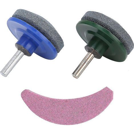 Ensemble de 3 affûteurs de lame de tondeuse à gazon universels, outils de meulage en pierre à aiguiser, accessoires de jardin (1/3)