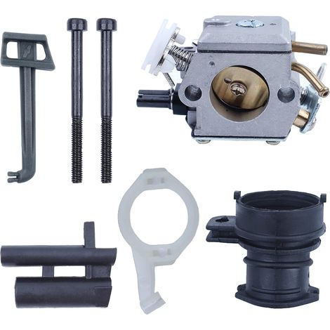 Kit d'admission carburateur pour Husqvarna 362 365 371 372 372XP, pièce de tronçonneuse, carburateur, tige d'accélérateur, collecteur d'admission, passe-fil, support d'admission, boulon de carburateur (1/5)