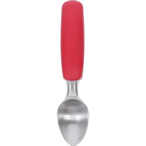 Eiskugelportionierer aus rotem Edelstahl für Sommerpartys (1/5)
