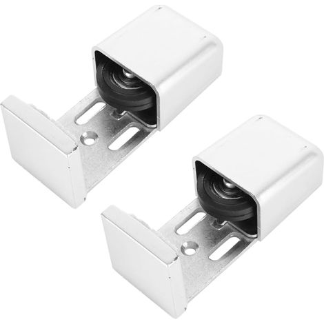 2 pièces guide de sol pour porte coulissante, acier (1/5)