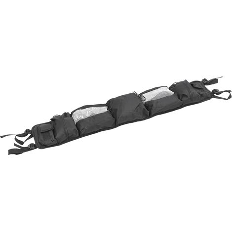 Sacoche avant universelle pour quad en tissu Oxford 600D noir, grande capacité, idéale pour le sable, la plage, le camping et la neige. Accessoire de rangement pour quad. (1/5)