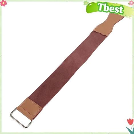 Sangle d'affûtage - TBEST - Double couche - Cuir PU réutilisable - Pour tondeuse droite - Usage professionnel (1/4)