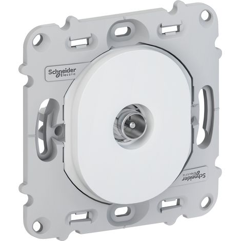 OVALIS PRISE TV SIMPLE SANS PLAQUE SCHNEIDER S261405 (1/4)