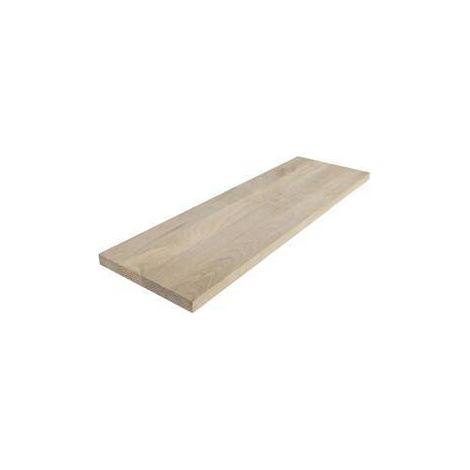 5 x MENSOLA SQUADRATA ROVERE NATURALE 100X1,8X60 CM