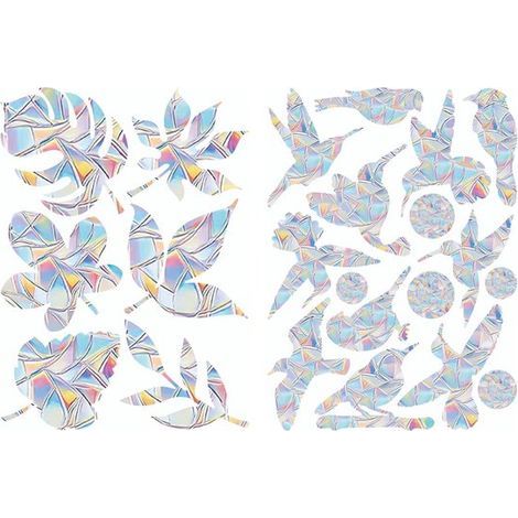 Stickers muraux soleil pour fenêtre - Décoration statique prisme arc-en-ciel - Décoration de fenêtre pour salon - Sans colle - Réfléchissant la lumière - Pour intérieur - Transparent - Taille unique - (1/5)