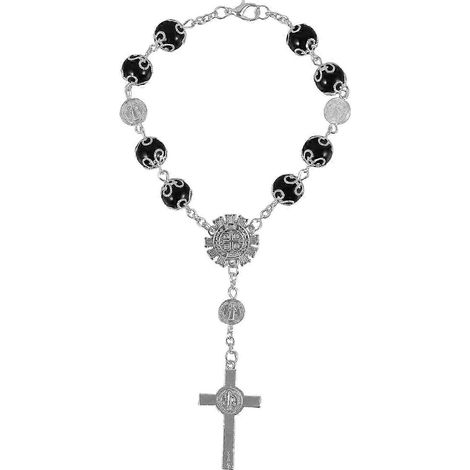 Bracelet chapelet, bracelet de perles de prière, accessoire à suspendre au rétroviseur de voiture, bon (1/5)