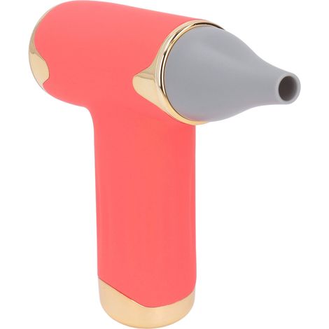 Sèche-cheveux électrique 60 W, haute vitesse, 4 réglages de ventilation, sans pales, batterie 1100 mAh, souffleur de poussière portable, rouge (1/5)