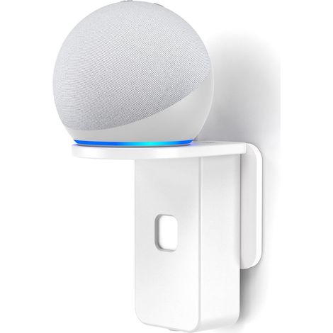 Wandhalterung – 1 Stück – Weißer Kunststoff – Kabelmanagement – Für Dot Pop Nest Mini (1/5)
