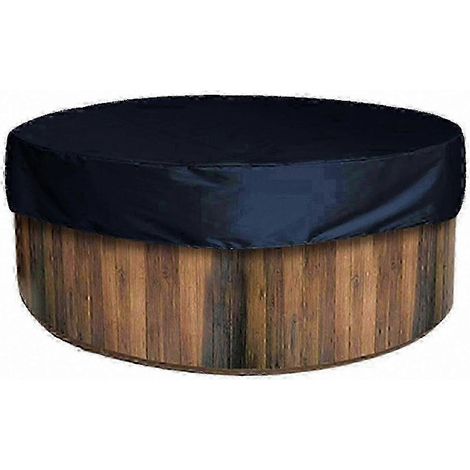Runde, wasserdichte Whirlpoolabdeckung (200 cm Durchmesser), UV- und staubbeständig, für Whirlpools im Freien (1/5)