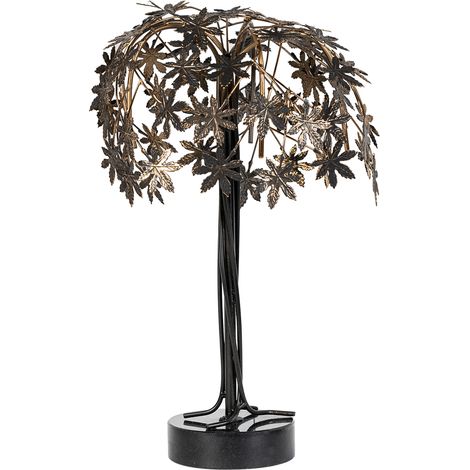 Metallbaum -Figur gealtert/schwarz 22 x 22 x 32 für alle Stile, um zu Hause eine Note zu verleihen (1/5)